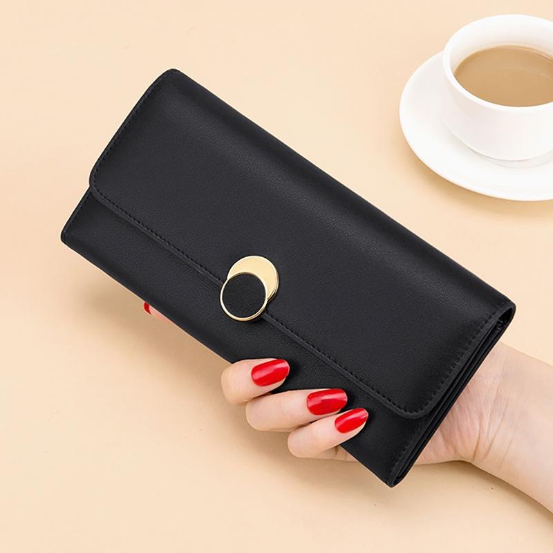 Wallet Women'S Long Clutch Bag Women'S Bag Leather Multi-Card Holder Holder Versatile Coin Purse