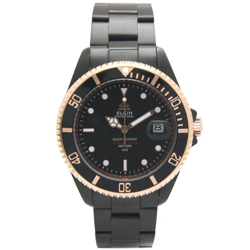 

Автоматические часы черные [Elgin] Diver s FK1405B-B мужские