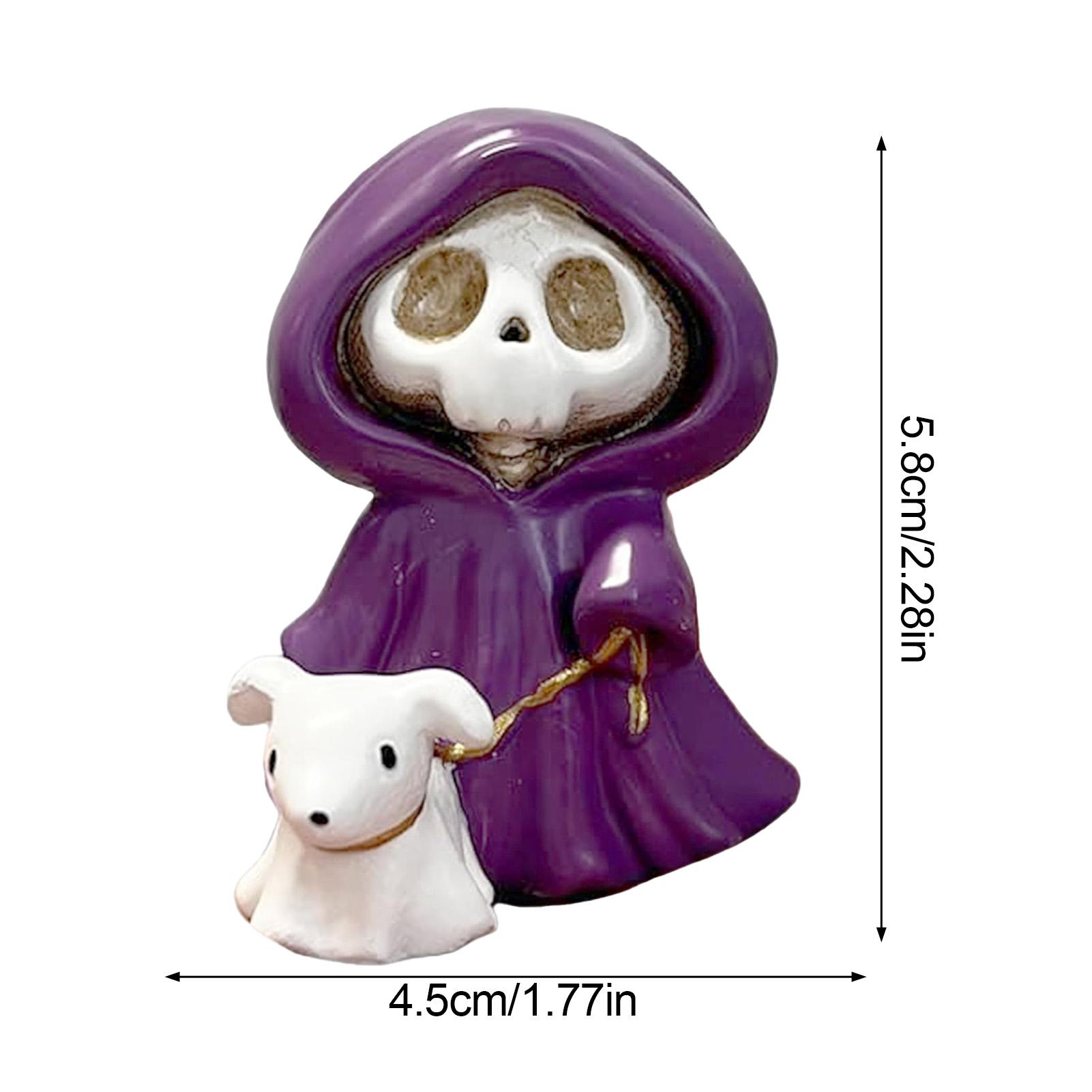 

Halloween Skeleton Decorations Creative Ghost Ornaments for Spooky Party Home Office Scary Scene Setup 4PCS