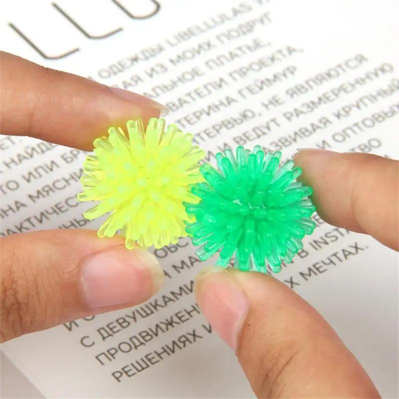 10/20PCS Color Soft Plastic Decompression Hedgehog Ball Finger Foot Massage Toy Ball Gifts for Children's Birthday Gift