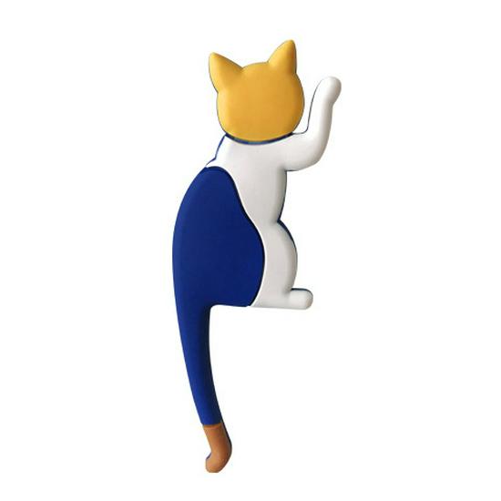 Cartoon Cat Tail Magnet Hook for Fridge - No-Trace Storage Solution