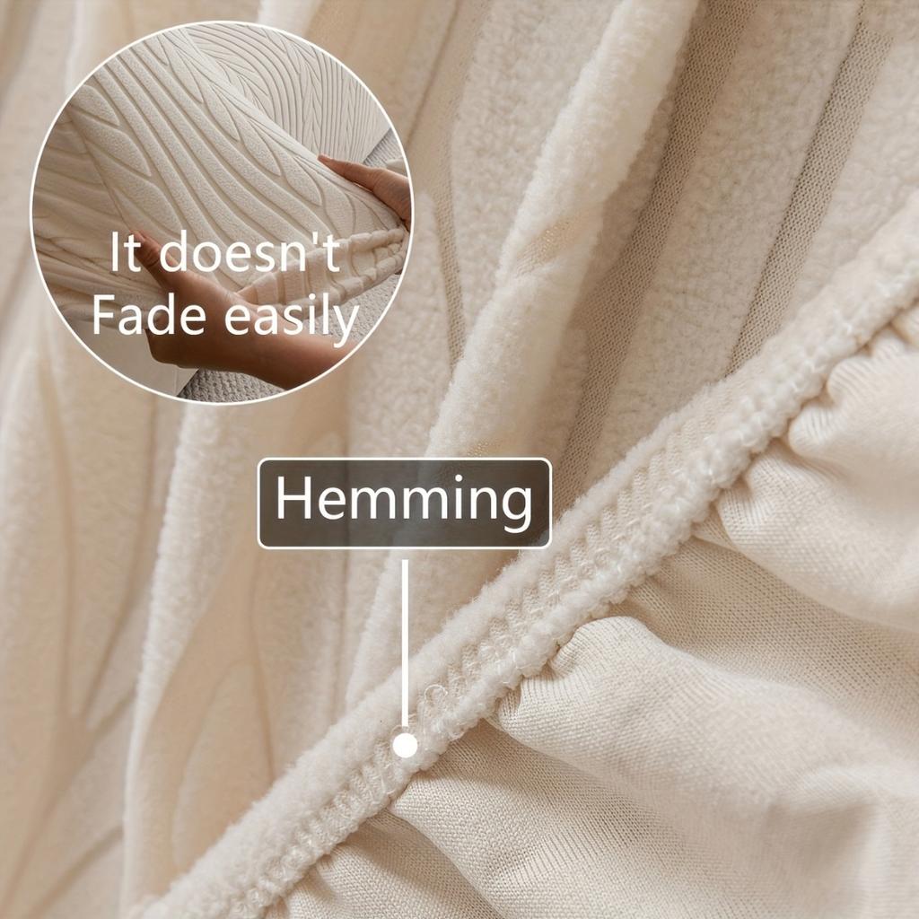 Elastic Sofa Cover Thicken Dust Cover Sofa Pad Jacquard Stretch Slipcovers Couch Covers 1/2/3/4/5 Seater Living Room Home Decor