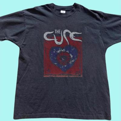 The Cure Graphic Tee, Vintage Y2K Goth Shirt, Band Tee, Unisex Cotton Concert Apparel T-shirt