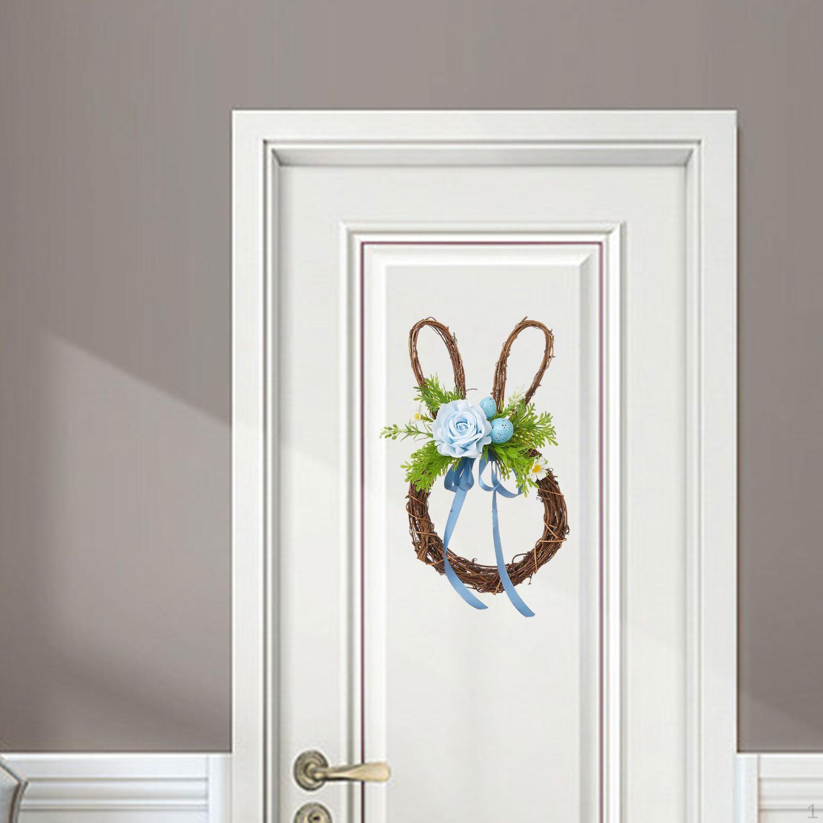 

Пасхальный венок, украшение из искусственных цветов, пружина для полки входной двери Blue