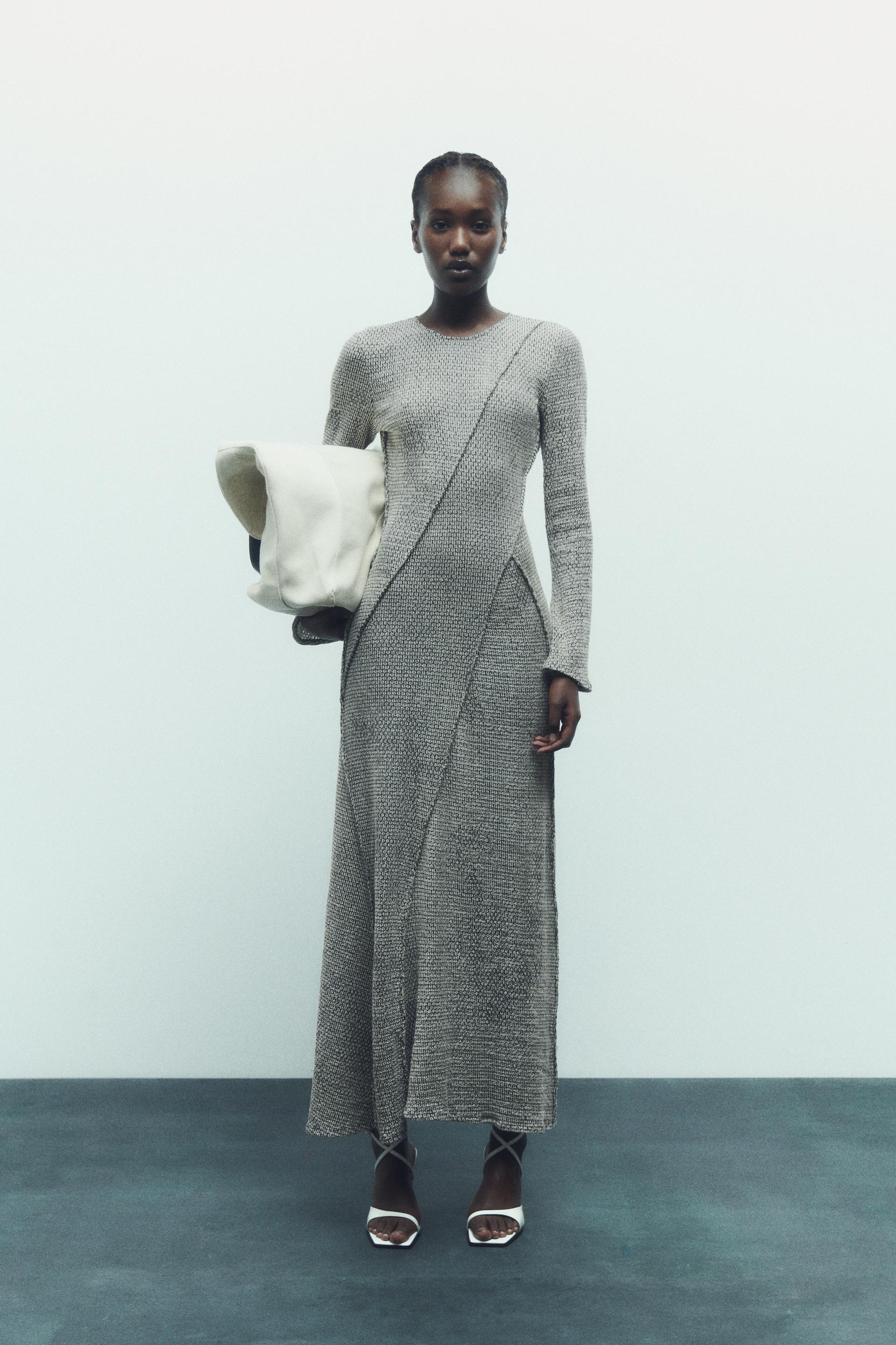 

ПЛАТЬЕ МИДИ С ВИДИМЫМИ ШВАМИ