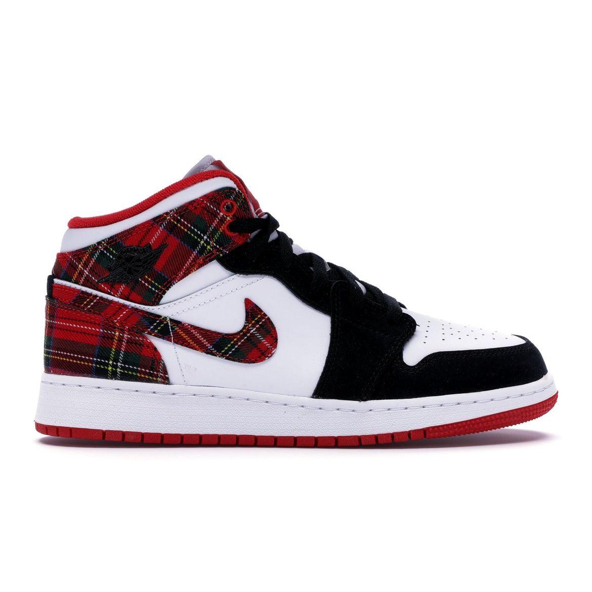 

Кроссовки Air Jordan 1 Retro Mid GS Bad Santa Kids Красный 554725-607