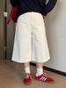 Plus Size Women's Wide-Leg Cropped Trousers - Casual Spring Slimming Jeans