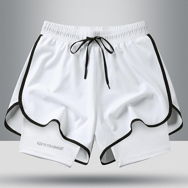 Men's Ice Silk Quick-Dry Running Shorts: Summer Marathon & Track Fitness Special