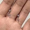 1Pair Beautiful  Zircon Stud Earrings For Women Cute Jewelry Accessories