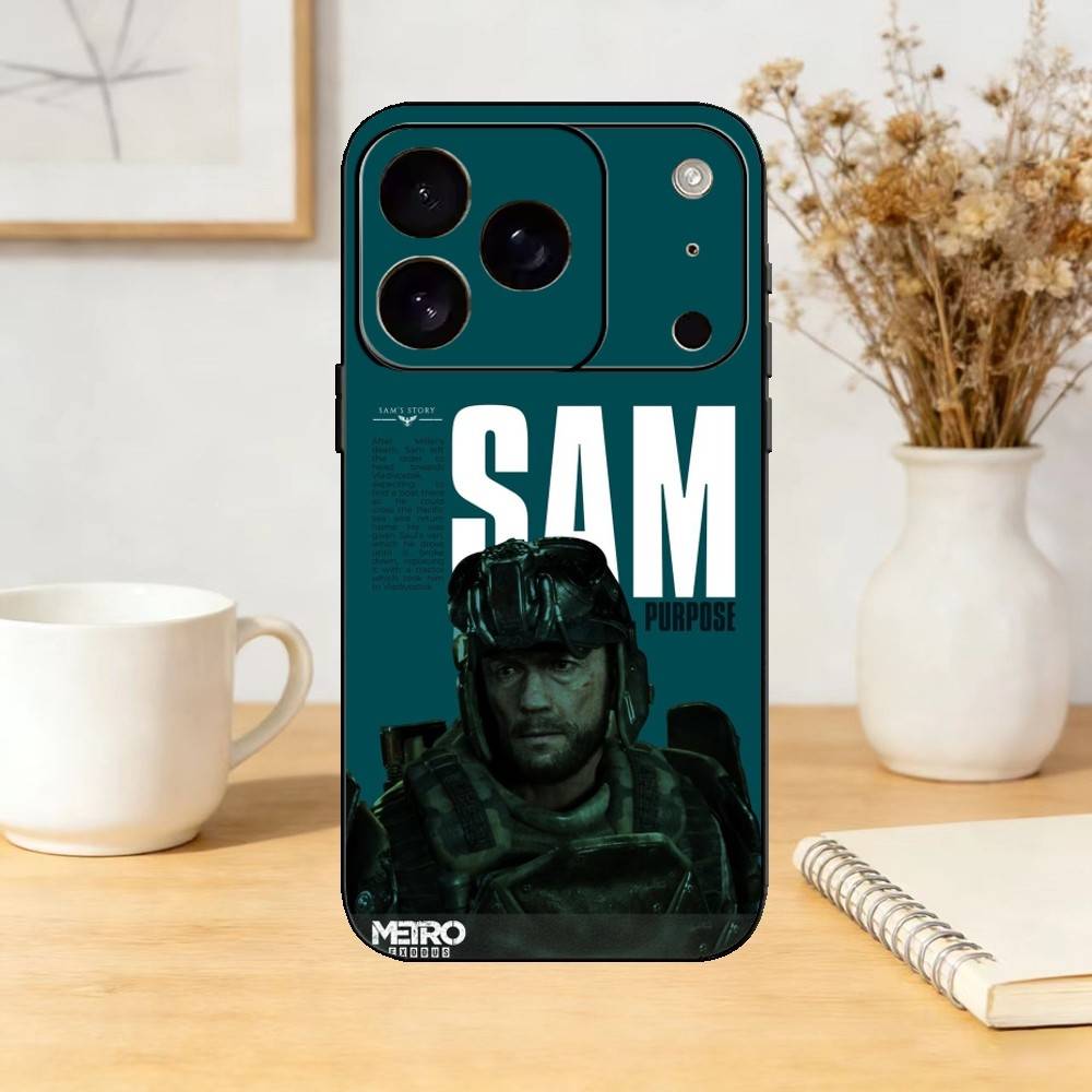 

Game Series M-Metro Phone Case For iPhone 17,16,15,14,13,12,11 Plus,Pro,Max,Mini Silicone black Soft Cover iPhone15plus