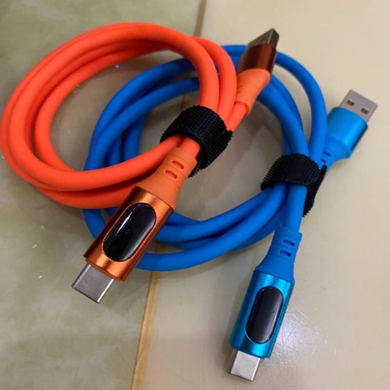 1 Stück 240W USB Typ C LED Digitalanzeige Kabel 6A USB-C zu USB-C Schnelllade-Ladekabel Zubehör für Huawei