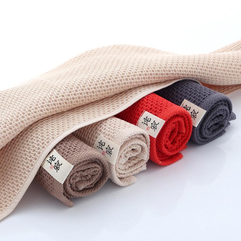 Honeycomb Square Towel, Waffle Thickened Soft Absorbent Face Towel, Cotton Gauze Towel Foreign Trade