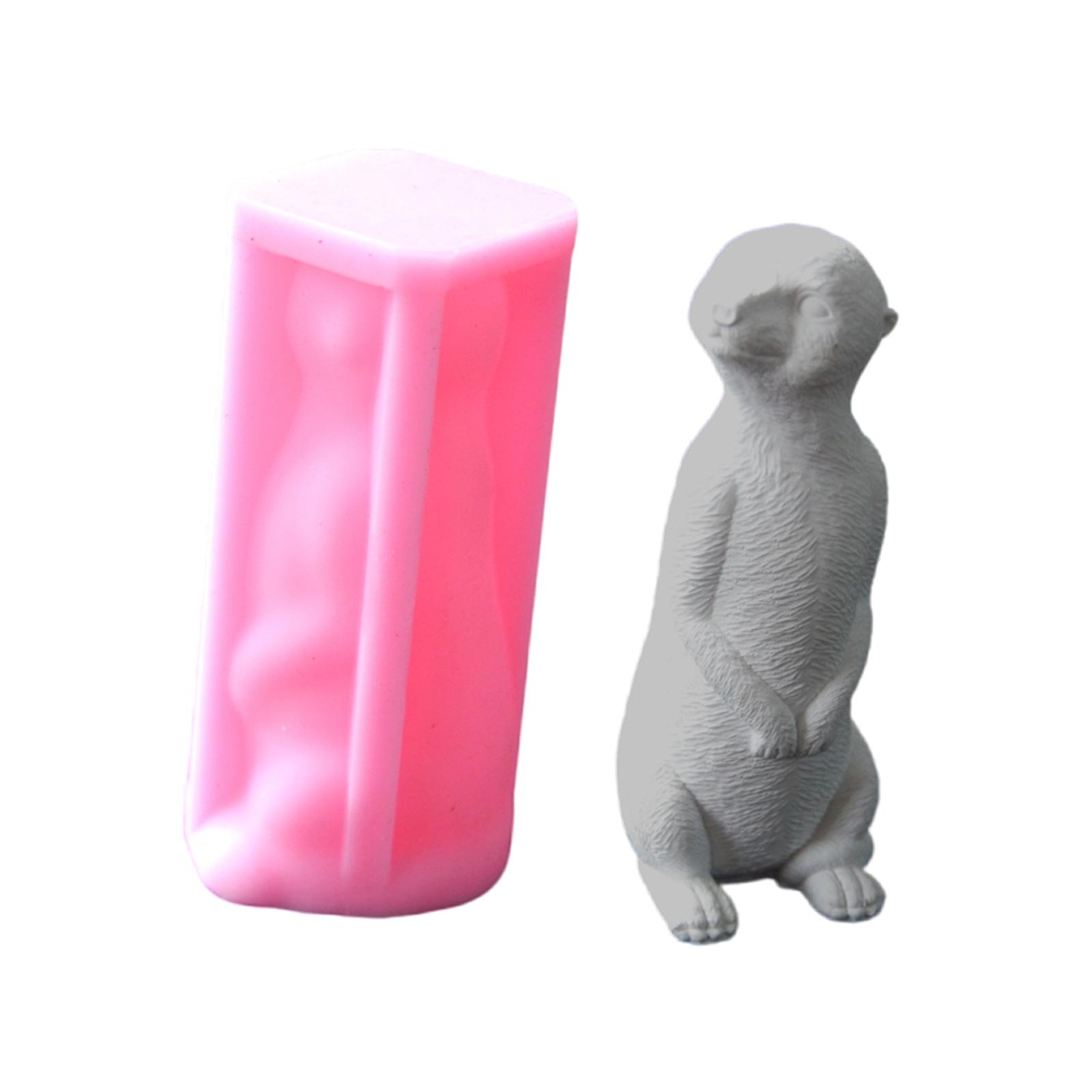 

Meerkats Candle Crafting Mold Silicone Mould for Unique Handmade Crafts Epoxy Resin Desktop Decoration Making Mold