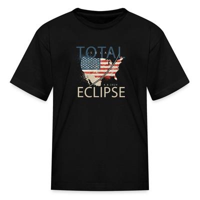 Path Total Solar Eclipse April 2024 Kid's T-Shirt