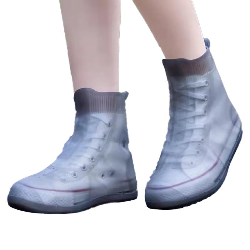 Copriscarpe in Silicone Antipioggia Impermeabili Antiscivolo - Durevoli, Riutilizzabili, Protezione Alta per Donna, Uomo e Bambini.