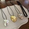 Minimalist Irregular Necklace Gold Silver Long Sweater Chain Geometric Pendant  Jewelry Accessories