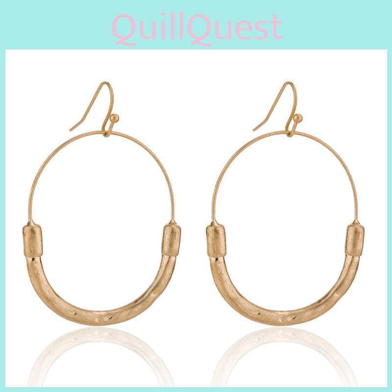 Geometric Earrings Stylish For Women Chic Alloy Modern Accessories Fashion
