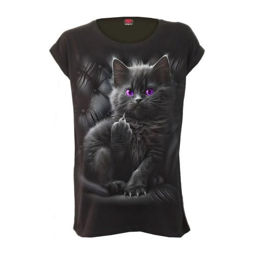 Spiral Direct Womens/Ladies Cattitude Loose Fit T-Shirt