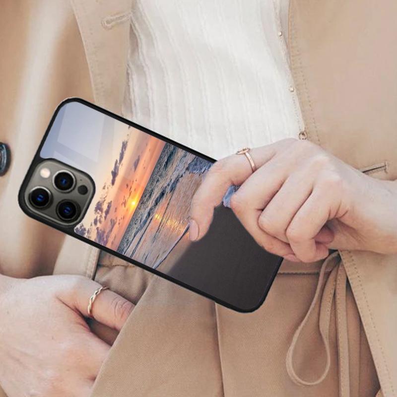 

Beach Magnetic Phone Case For APPLE iPhone 17 Air 16 14 13 12 Pro Max 15 Plus Wireless Charge With MagSafe Cover iPhone 14