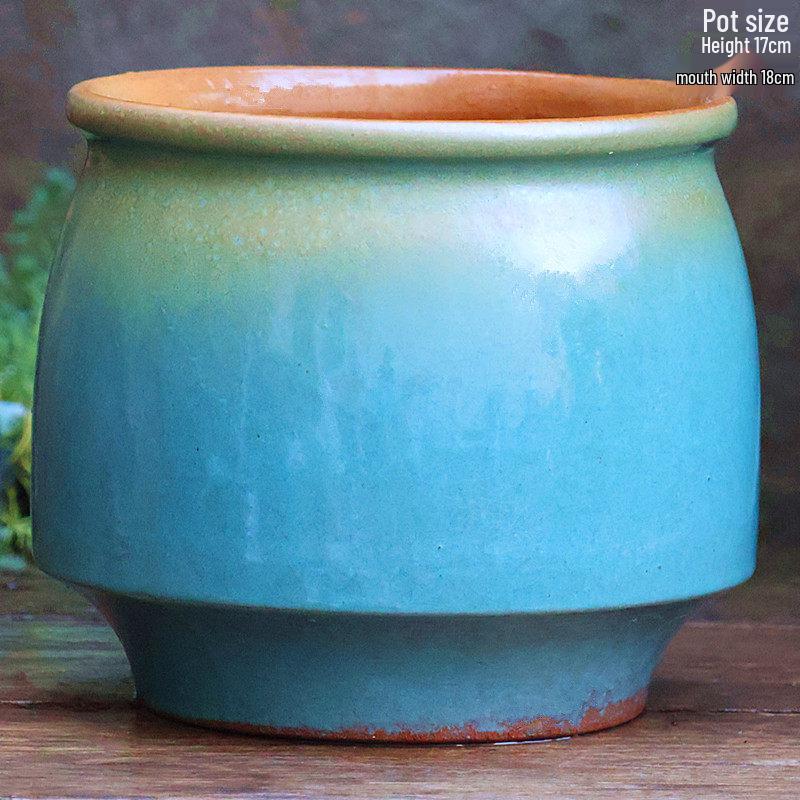 Handmade Coarse Ceramic Succulent Planter, Orchid Breathable Zisha Pot, Old Tree Design, Tall Rose Pot.