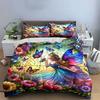 Colorful Fairy Garden Decoration Set Exquisite Three-Piece Bedding Set Gift For Kids And Adults