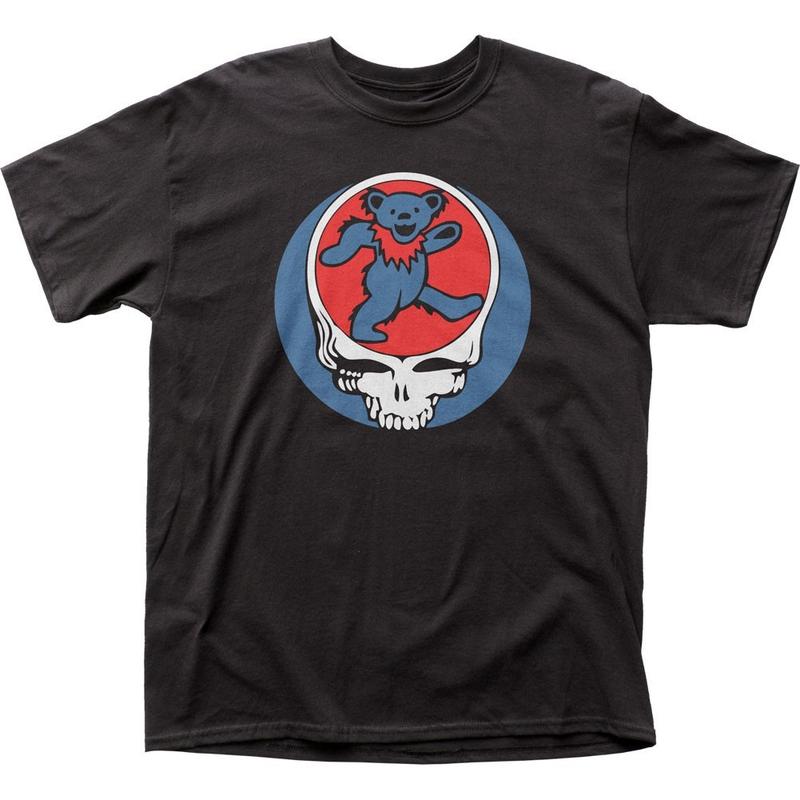 Grateful Dead Steal Your Bear Unisex T-shirt Music Classic Concert Band Tee Black L