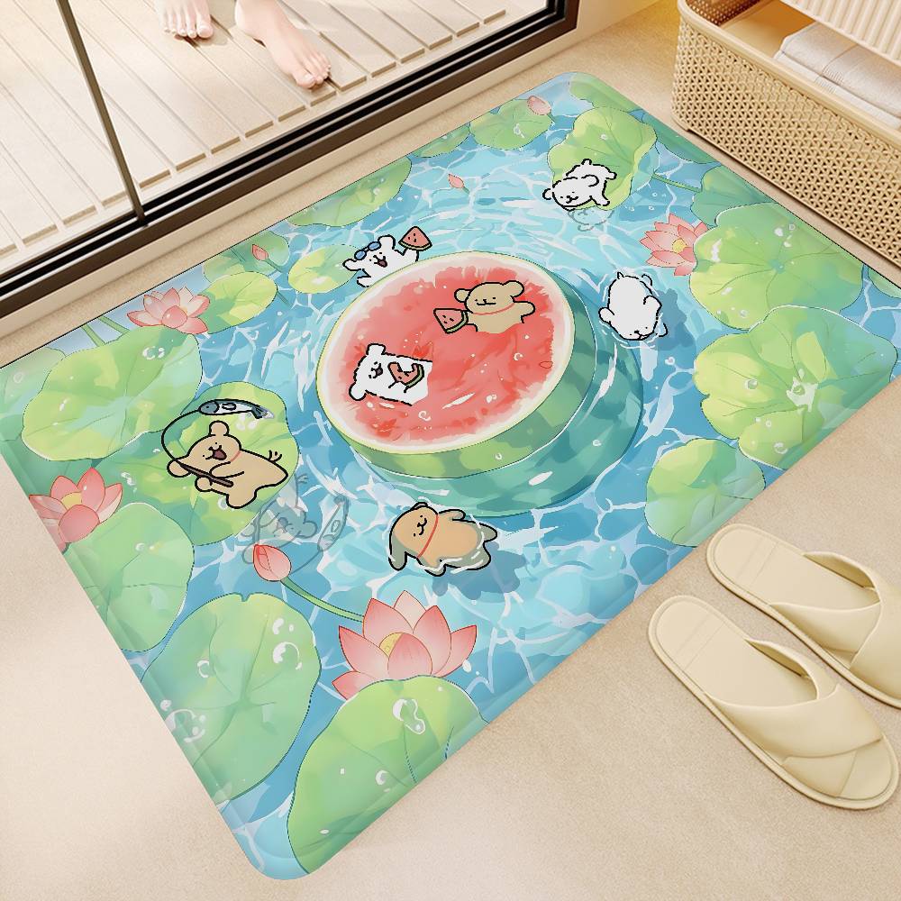 Pop Maltese Anime Cute Dog Door Mat Nordic Style Bedroom Living Room Doormat Home Balcony Anti-Slip Alfombra