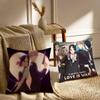 K-Kaguya Sama Love Is War Cushion Cover Washable Linen Pillowcase Soft For Sofa Bed Cozy Home Room Decor