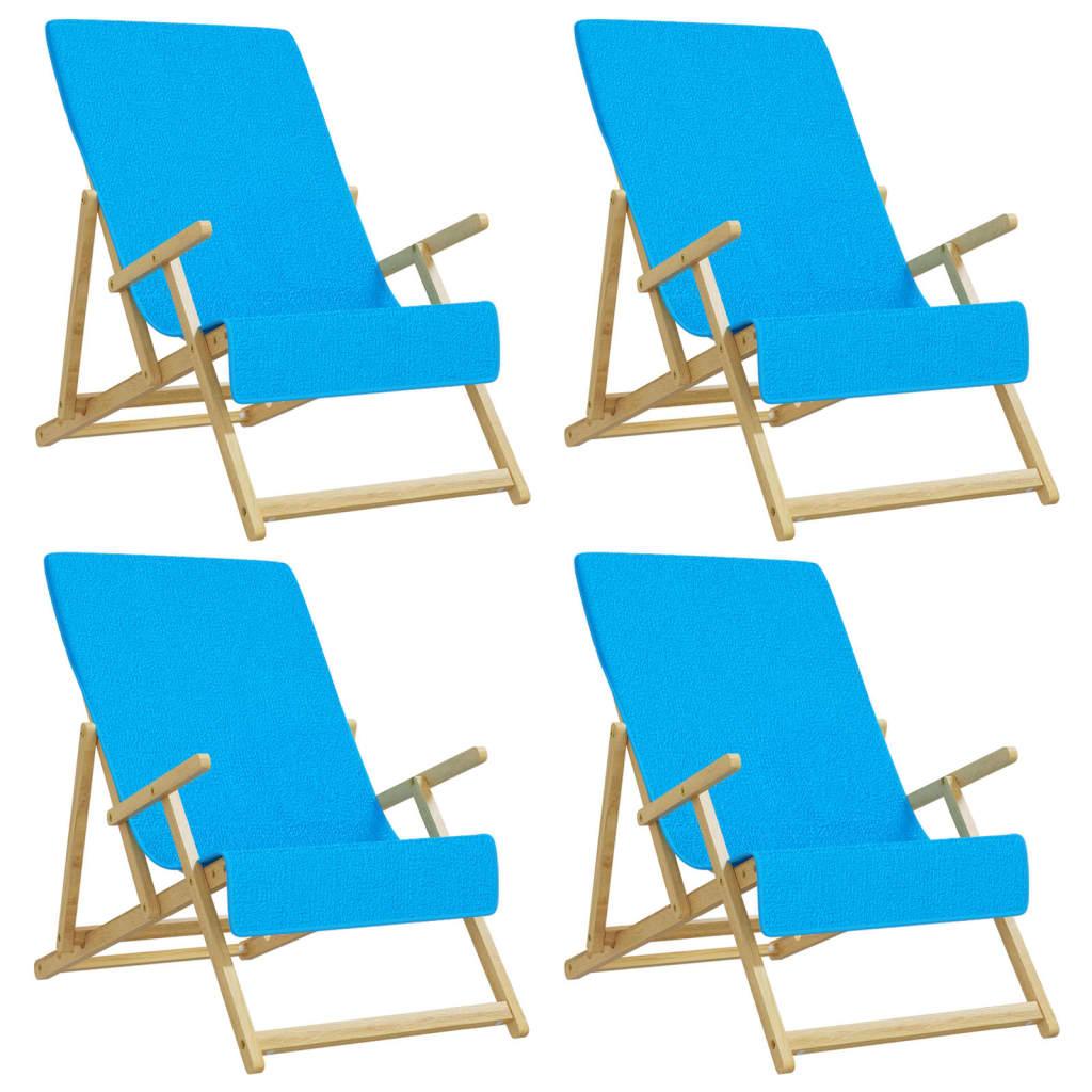 Vidaxl Ręczniki Plażowe, 4 Szt., Turkusowe, 60X135 Cm, 400 G/M²