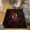 Al Ahly Sporting Club2 Flannel Pattern Square Carpet,Area Rug,Carpet Rug for Living Room Bedroom Sofa Playroom Decor,Non-slip Floor Mat