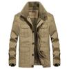 Winter New Men's Loose Casual Fleece Thickened Lapel Men's Multi-Bag Warm Jacket Trendy Padded Clothes