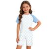 Mono Adorable Estampado Adaptativo para Niños con Necesidades Especiales Cuello Redondo Manga Corta Anti-rozaduras