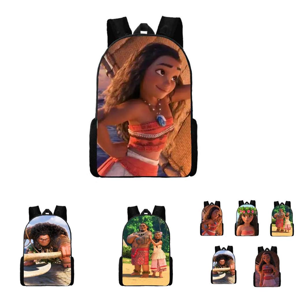 Moana Cartoon-Aufdruck Großer Kapazität Studentenrucksack Mit Atmungsaktiven Und Stoßfesten Eigenschaften