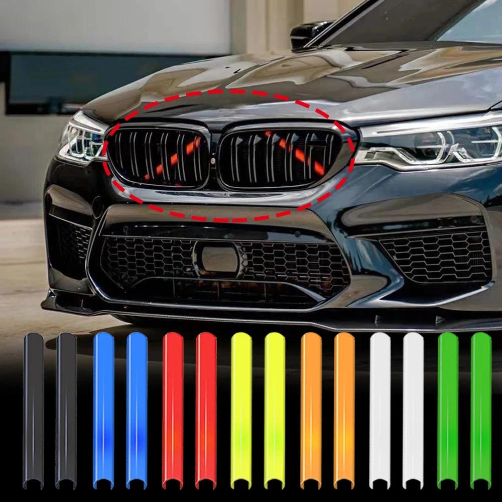 For BMW F20 F21 F22 F23 F30 F31 F32 F33 F44 F45 1 2 3 4 Series M Sport Front Kidney Grille Cover Frame Trim Strips Style Sticker SFGHN1
