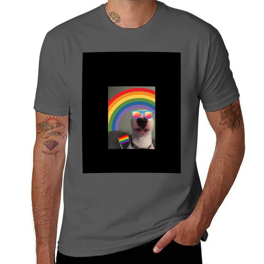 Puppernelson Gay Pride Tshirt Essential Solid Color Tshirt