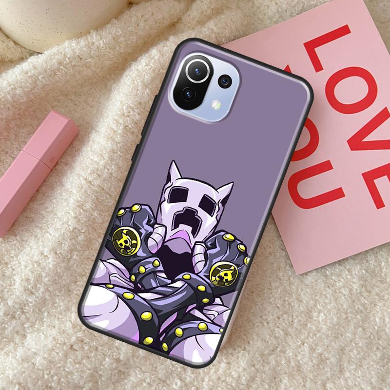 Killer Queen Yoshikage Kira Jojo Rückseite für POCO X4 Pro F1 F2 F3 X3 GT M3 M4 X3 Pro Hülle für Xiaomi 11T 12 Pro 11 Lite