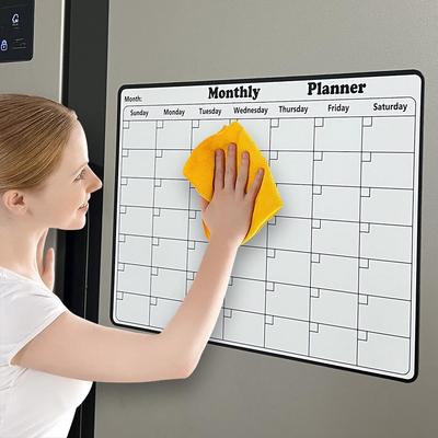 Magnetic Refrigerator Sticker: Monthly & Weekly Soft Magnet Planner
