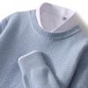Men's Autumn/Winter Thick Cashmere Sweater – Round Neck, Solid Color, Loose-Fit, Casual Wool Knit