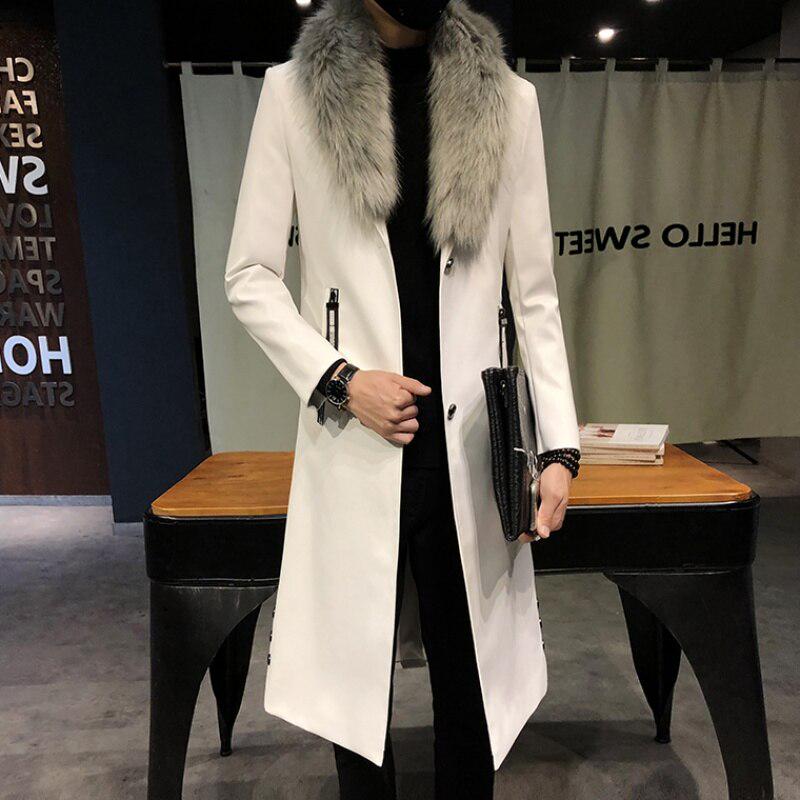 blazer with fur collar