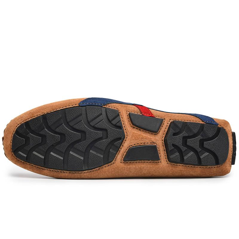 2025 Slip On Men Loafers Genuine Leather Lazy Shoes Mocasines Driving Casual Shoes For Men Unique Style Flats Plus Size 38~49