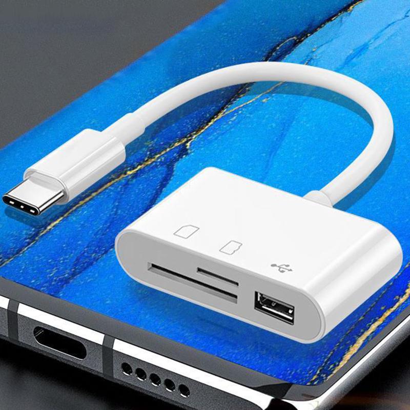 Type-C Micro Adapter Tf Cf Sd Memory Card Reader Writer Compact Flash Usb-C For Xiaomi Huawei Macbook Windows Usb Type C Adapter