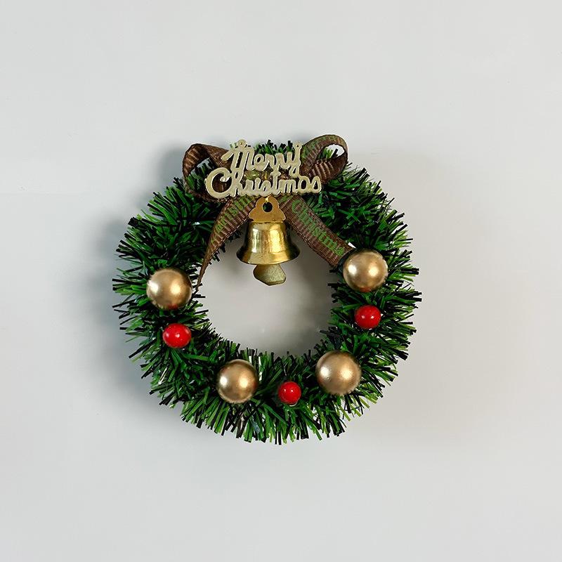 

Leisure Time Christmas Wreath Fridge Magnets Retro Handheld Lamp Miniature Luminous Toys Fireplace Magnetic Home Decoration Gift