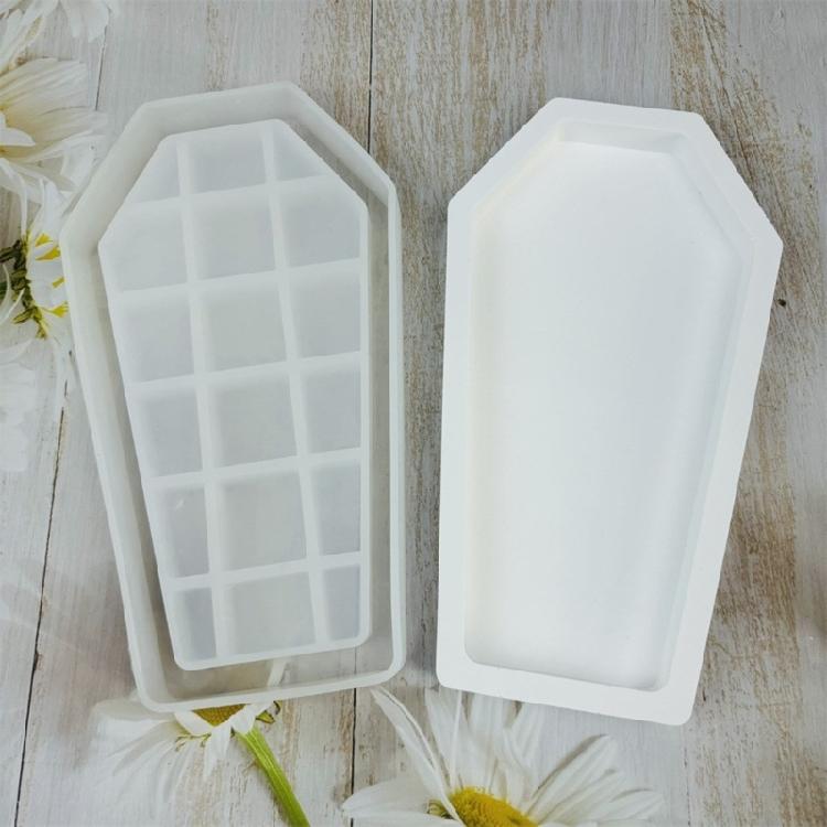 Silicone Mold with Lid Coffin Storage Box Crystal Epoxy Resin Mold Trinket Box