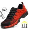 Fashion Work Safety Shoes Men Boots Fashion Work Sneakers Male Shoes Adult Work Boots Steel Toe Shoes Indestructible Men Safety Boots