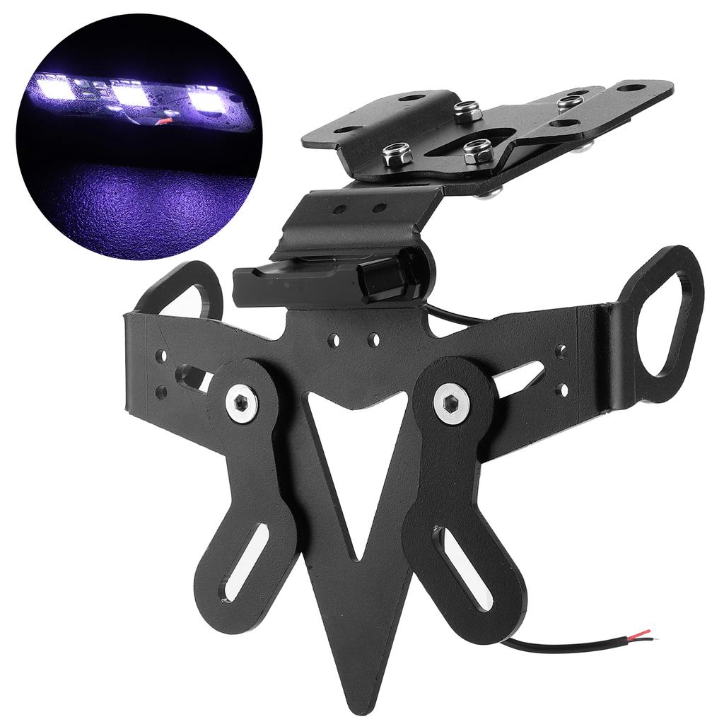 Rear License Plate Holder Tail Tidy Fender Eliminate with LED Light Fit for Yamaha MT‑07 FZ‑07 13‑20