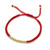 Klassisches Glücks-Rotfaden-Armband für Damen Herren Handgefertigt Chinesischer Knoten Verstellbares Armband Rote Armbänder Partnerarmband für Liebende