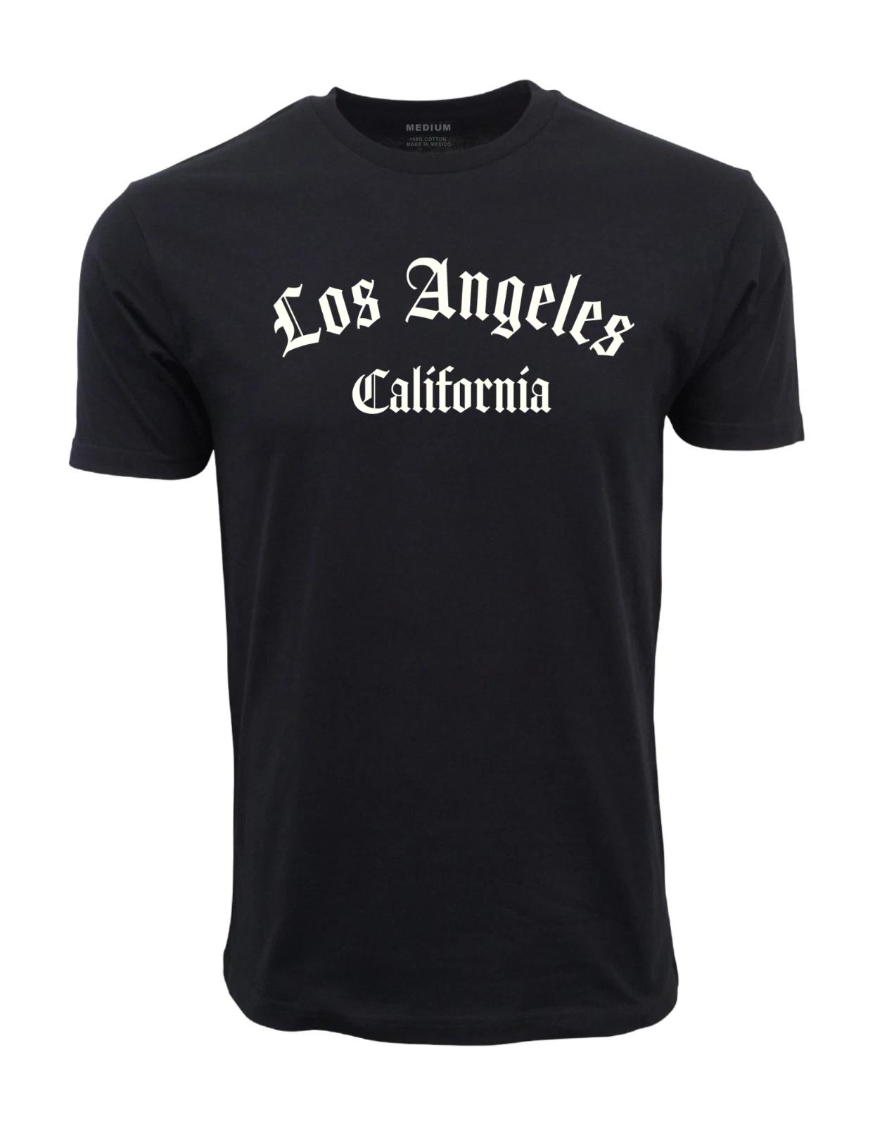 Unisex Adult Casual Graphic LOS ANGELES CALIFORNIA GRAPHIC T SHIRT ... S