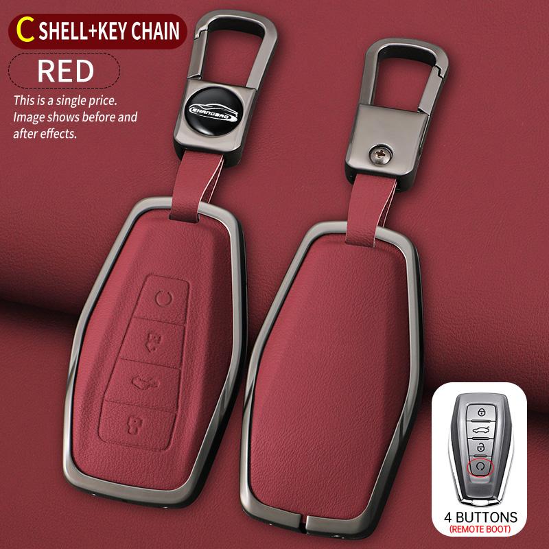 Zinc Alloy Auto Key Fob Cover Case Housing Fit For Geely Okavango Coolray Atlas Monjaro Tugella Emgrand Gt S Proton X50 X70 X6 X7 Ex7 Gc9