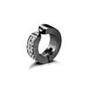 2 Pieces Mens/Women Titanium Steel Ear Clip Non Piercing Earrings Fake Earrings Six-Thorn Frosted Ear Circle Punk Jewelry Gift
