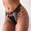 Women's Sexy Adjustable Body Chain Harness Gothic Belly Waist Chain Accessory Festival Girls Jewelry Belly Belt